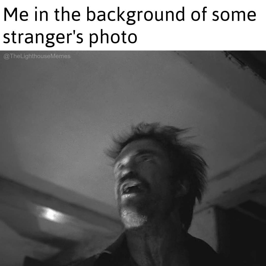 me in the background