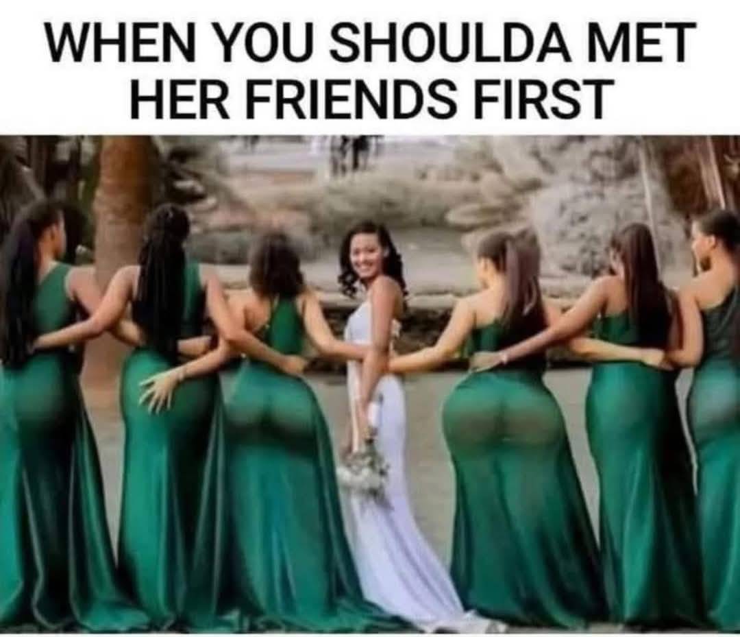 met her friends