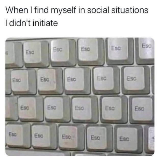 myself in social situations