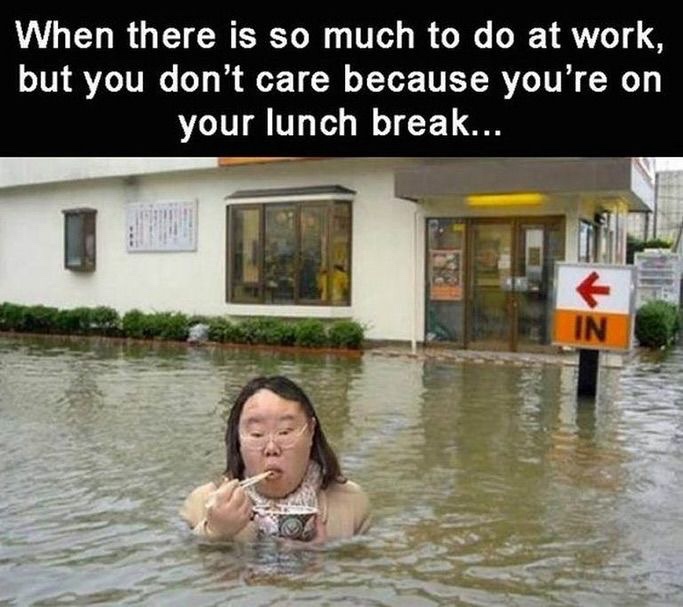 o much to do at work