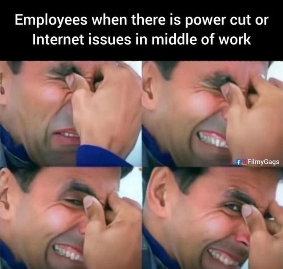 when there is power cut