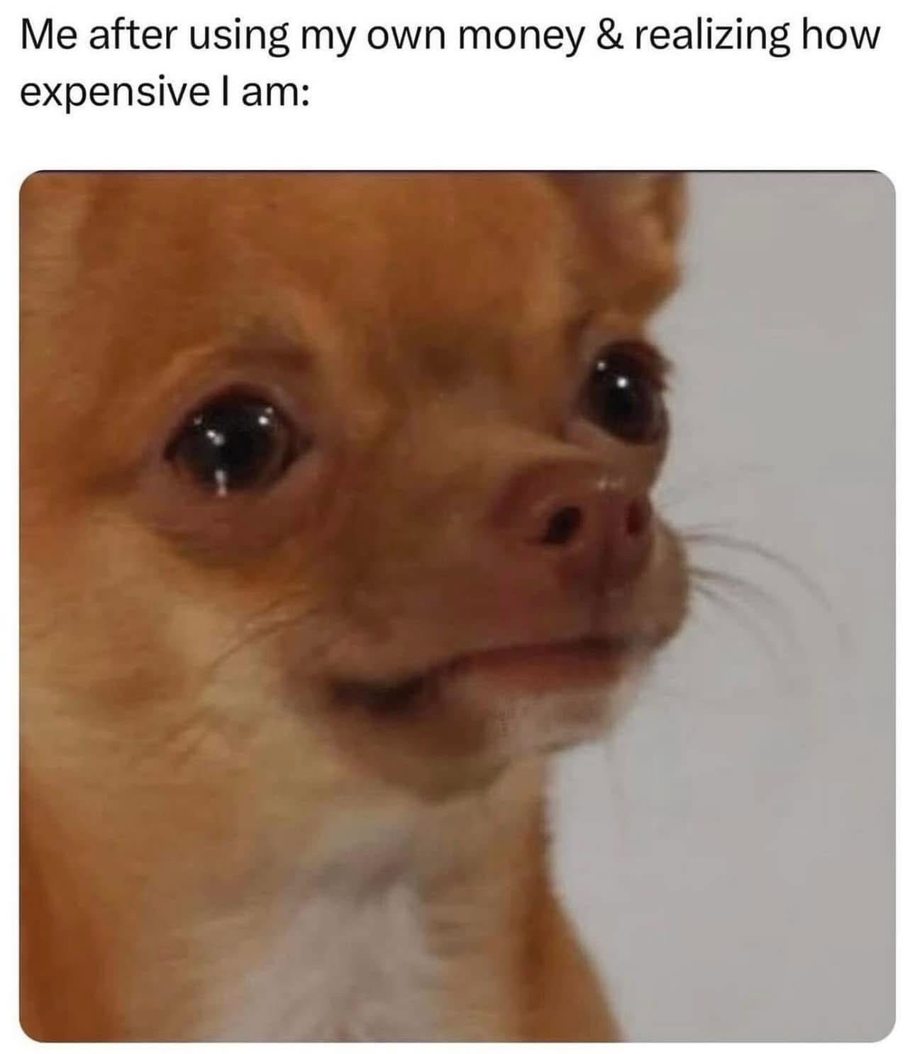 After using my ow money