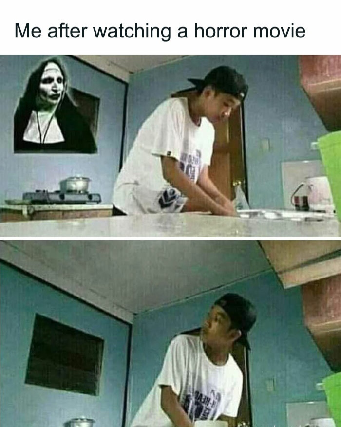 35 Memes That Make No Sense but All the Sense 33 After watching horror movie