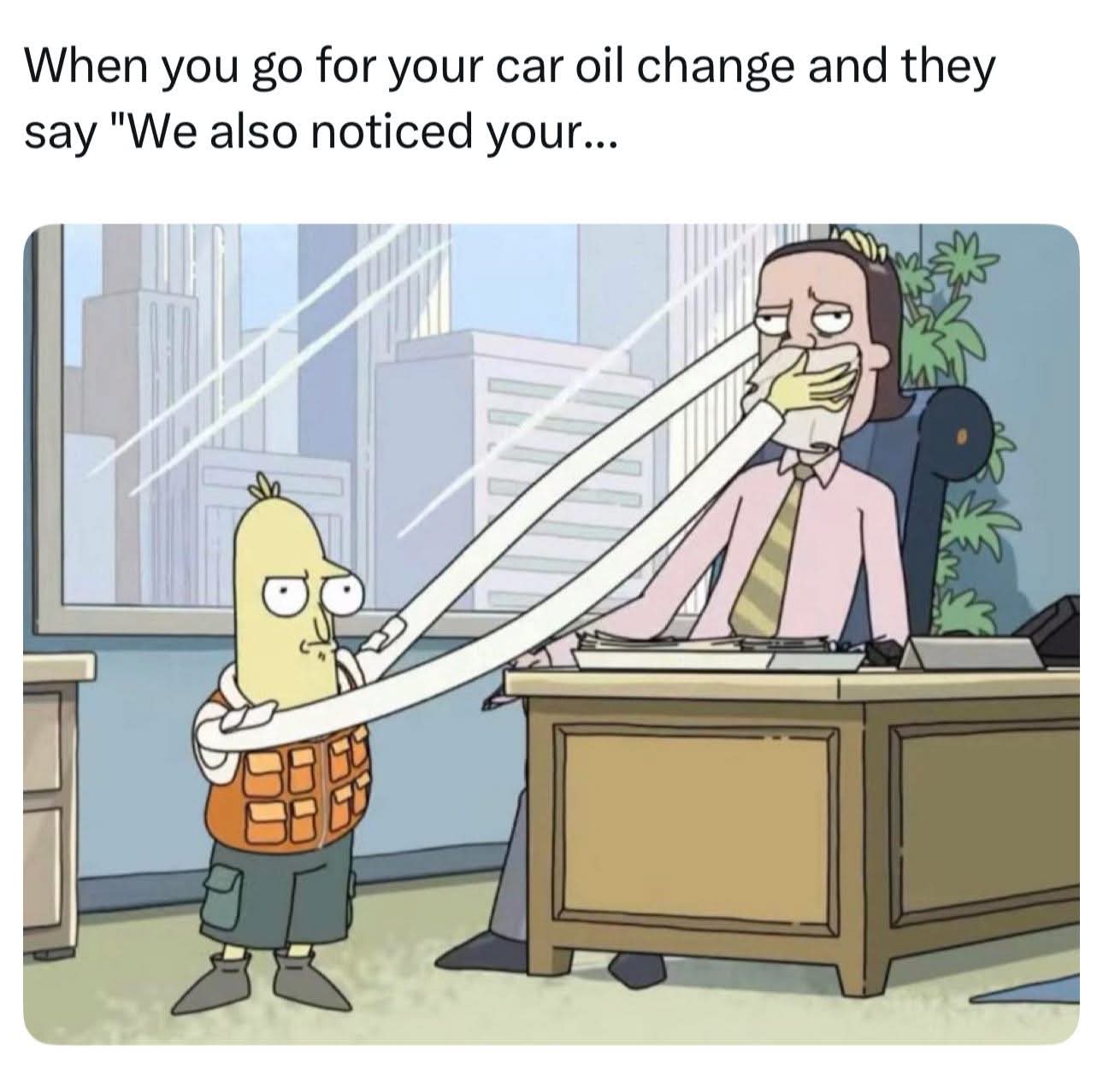 20 Memes That Explained Nothing but Felt Correct 2 Car oil change
