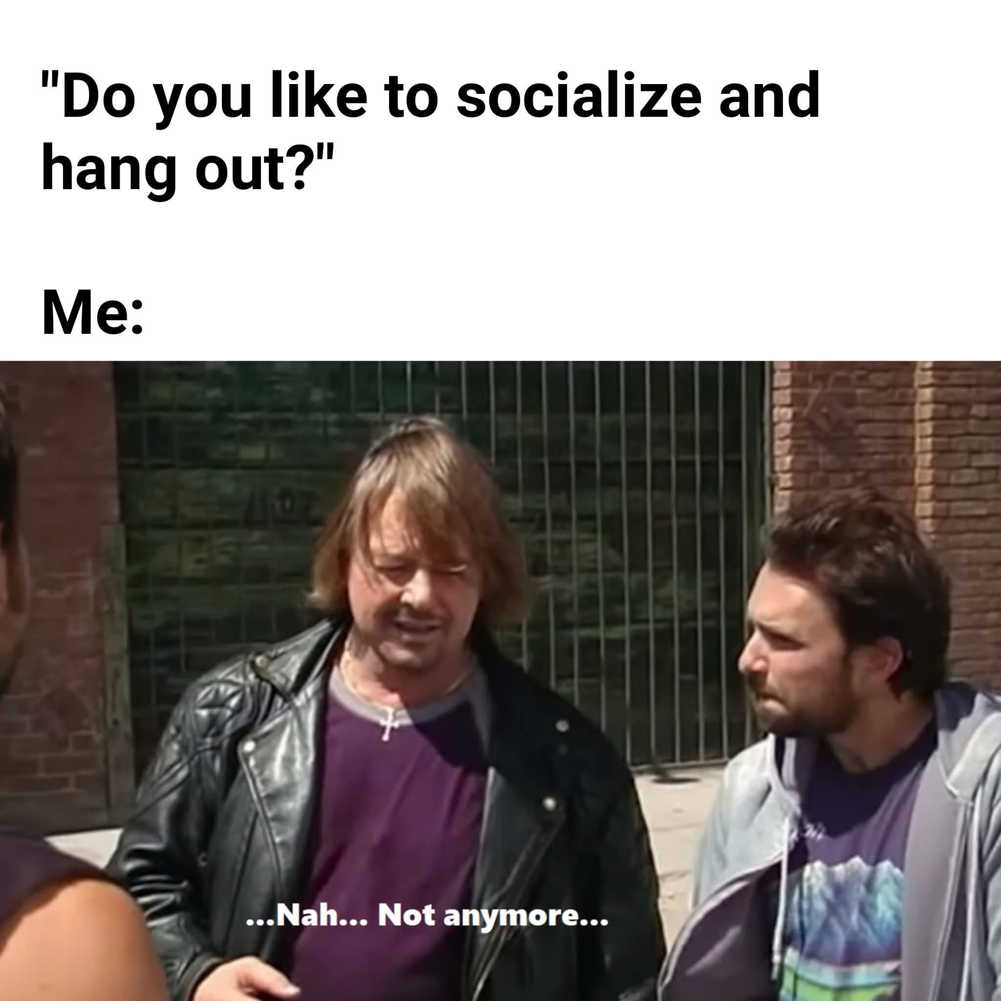 Do you like to socialise