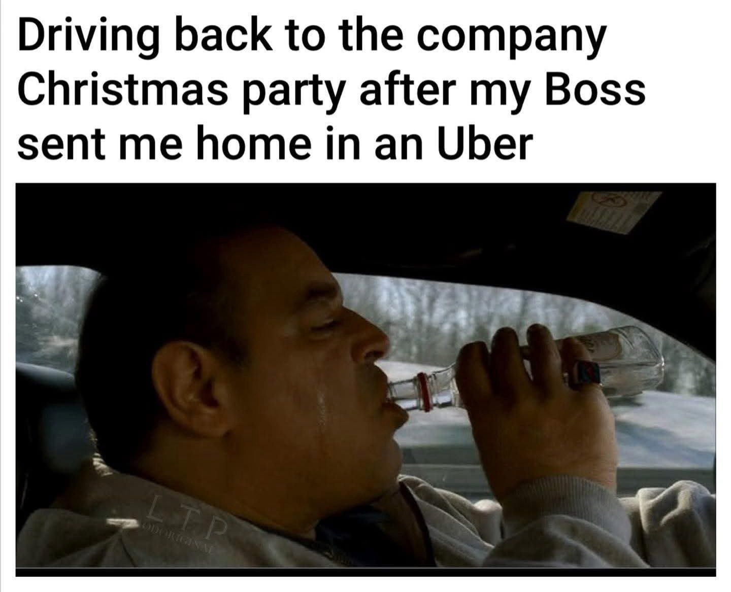 Driving back to company christmas party