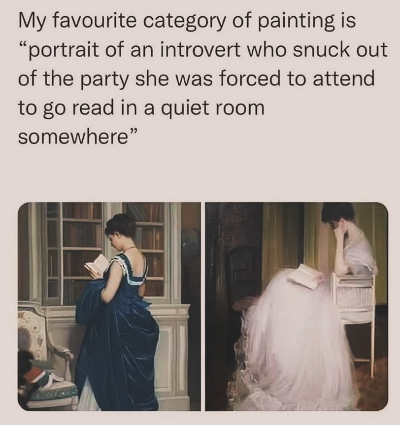 20 Introvert Memes That Are Loud Internally and Silent Externally 5 Favorite category of paintng