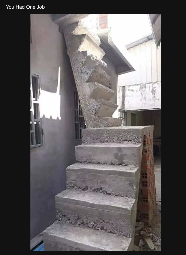 25 “You Had ONE Job” Fails That Spiralled in Every Direction Except Correct 23 Funny stairs