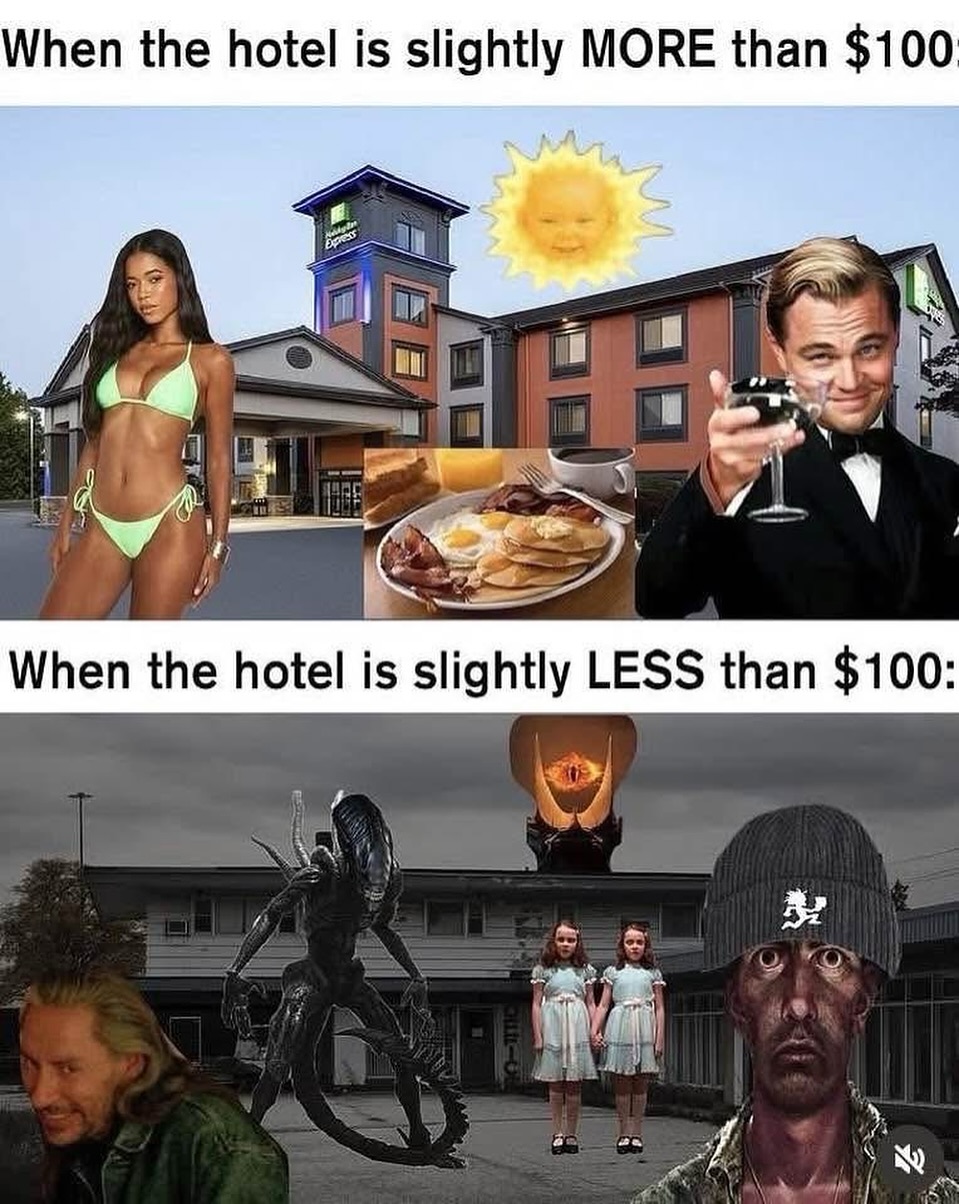 Hotel is less than 100