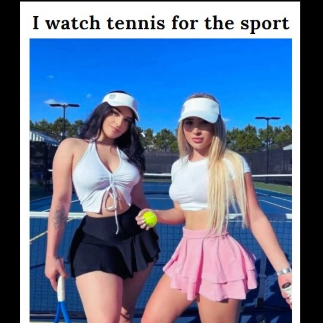 I watch tennis for soprt