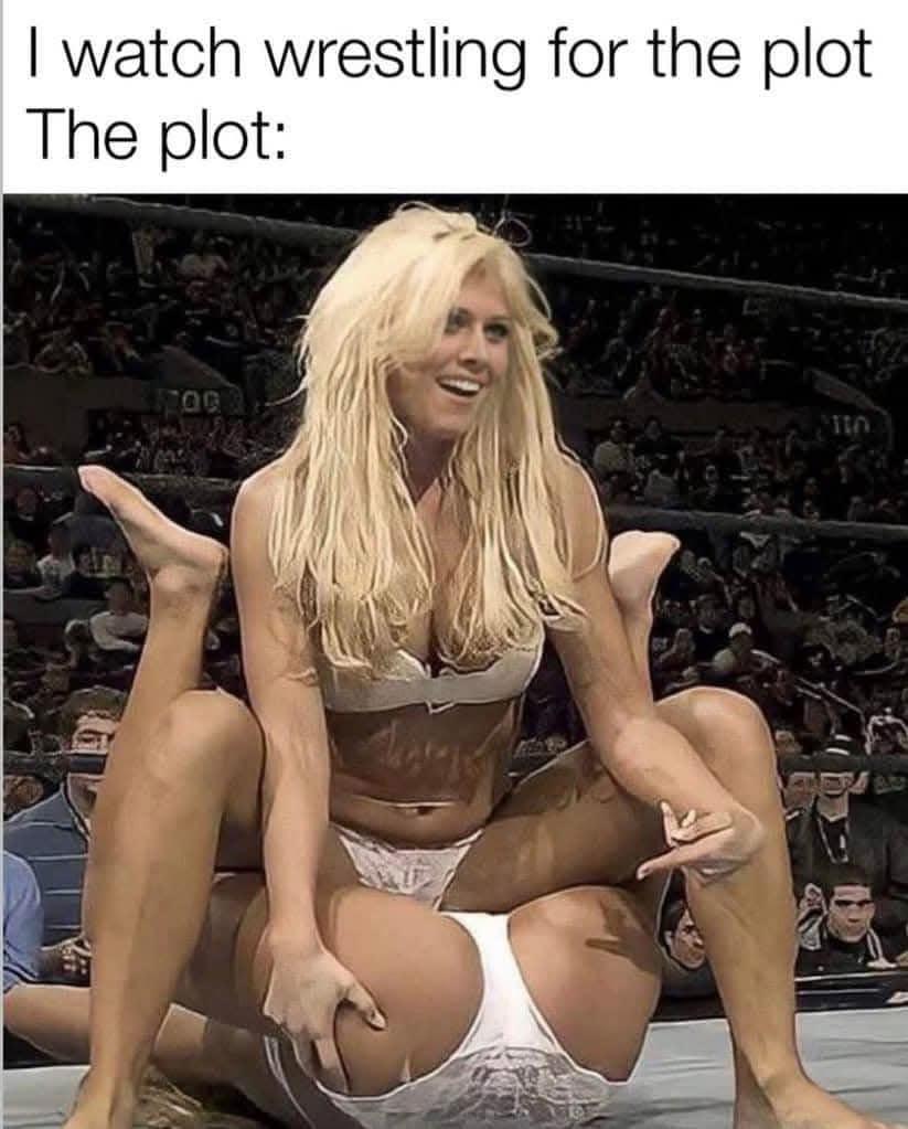 I watch wrestling