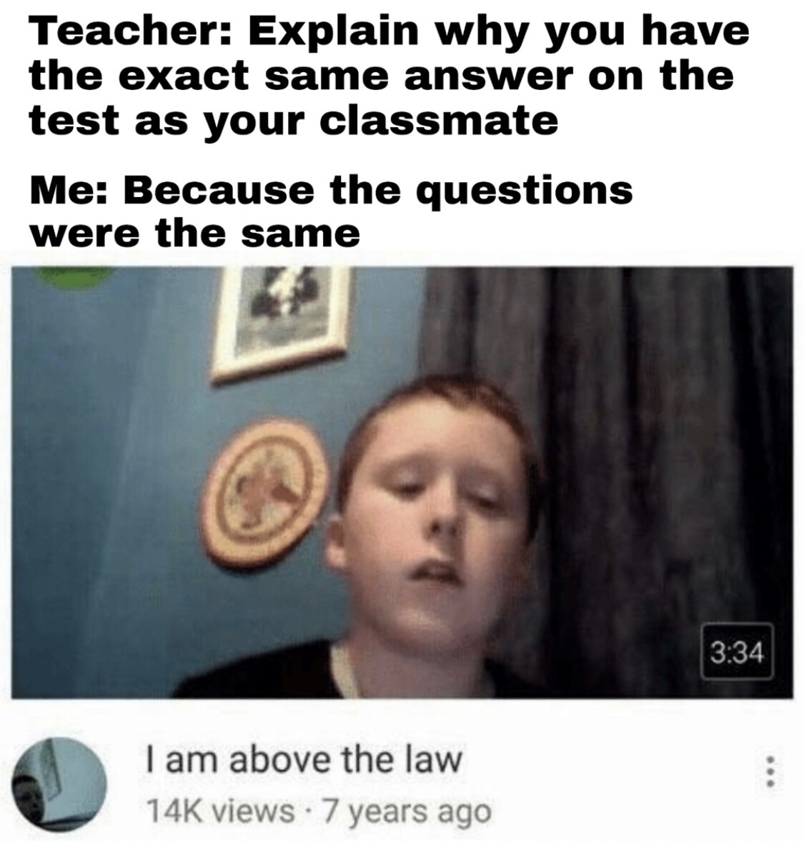 Iam above the law