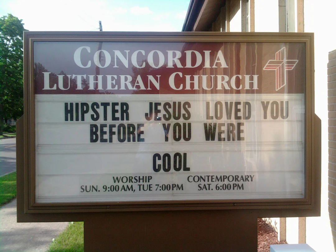 40 Church Signs that Deliver Heavenly Humor 39 Jeasus loved you