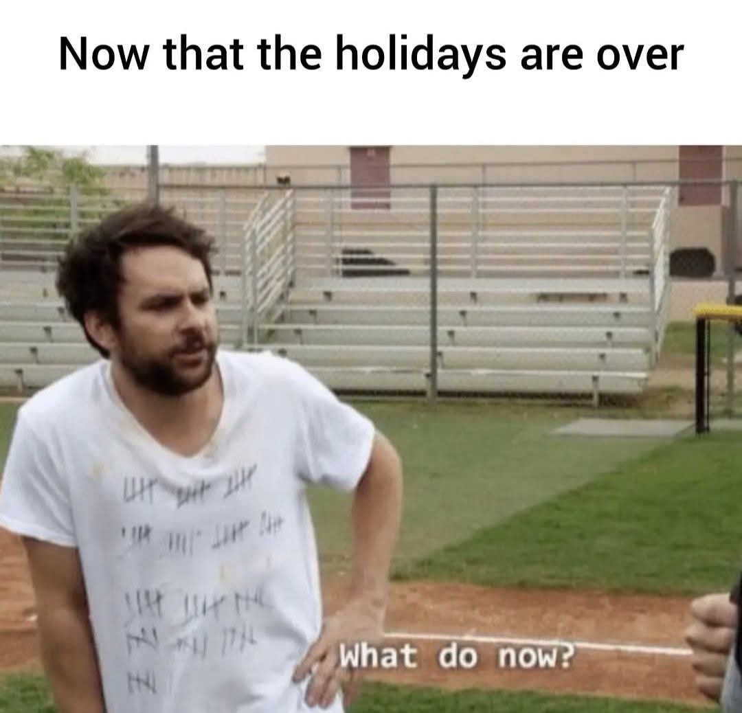 20 Memes That Look Like a Thought Fell Down the Stairs 13 Now that holidays are over