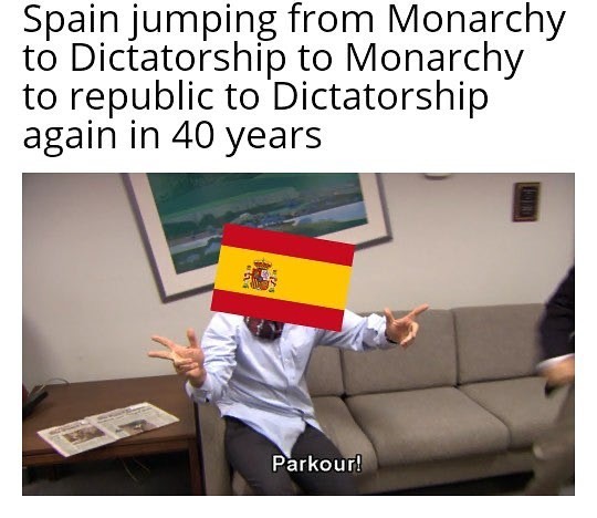 20 Funny History Memes That Feel Historically Accurate but Emotionally Unhinged 16 Spain jumping