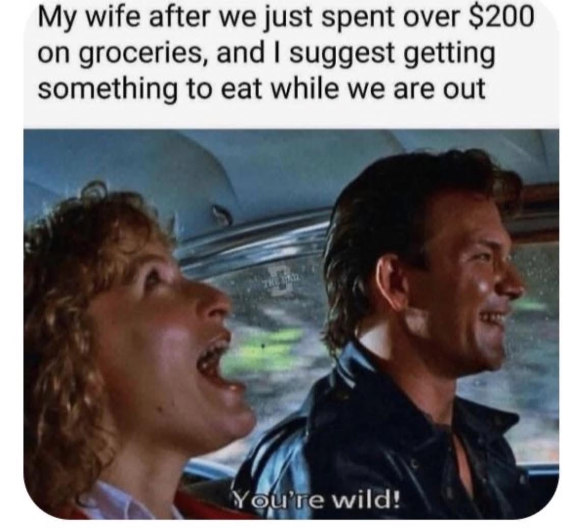 Spent over 200 on groceries