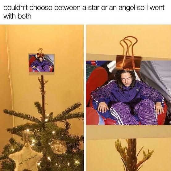 Star on an angel
