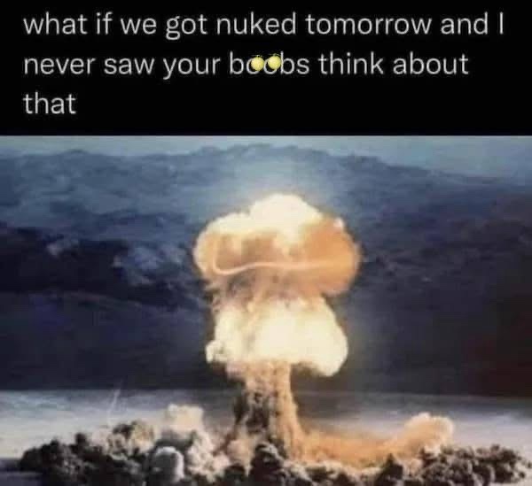 20 Memes That Look Like a Thought Fell Down the Stairs 19 What if we got nuked