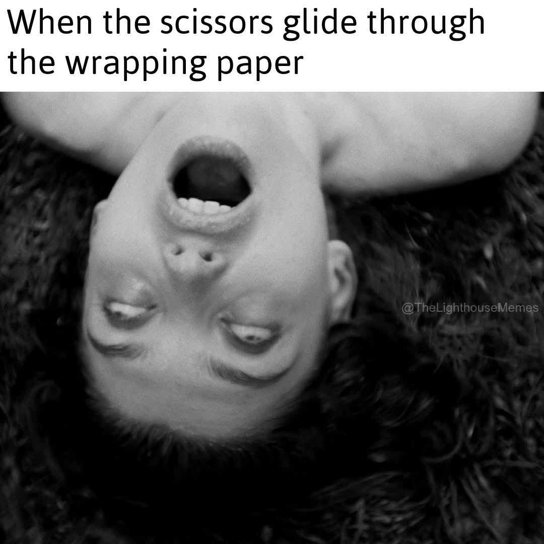 When the scissors glide thru