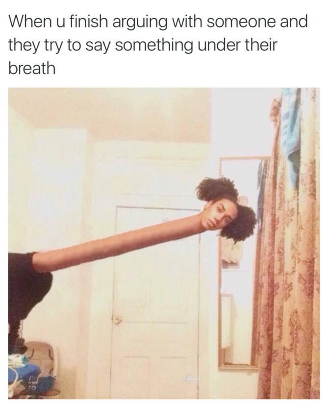 When u finish arguing