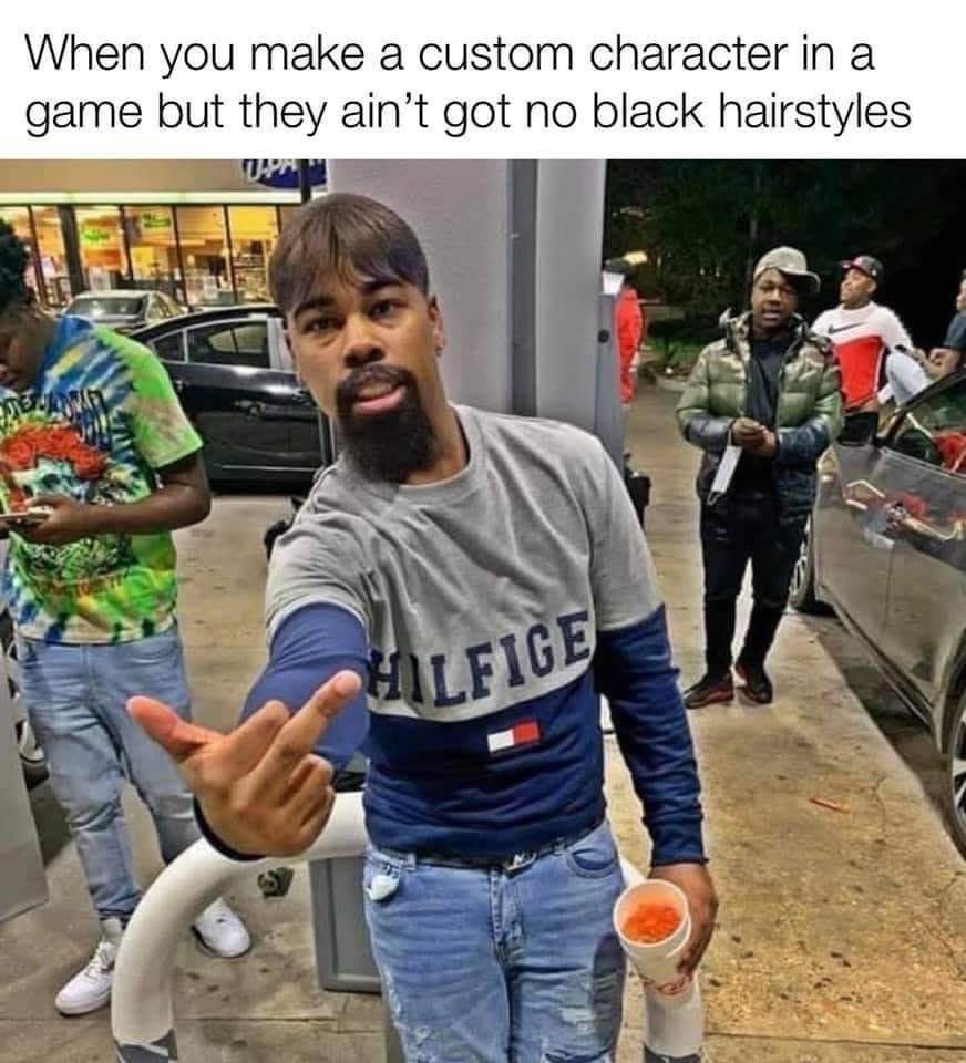 When you make a custoem character