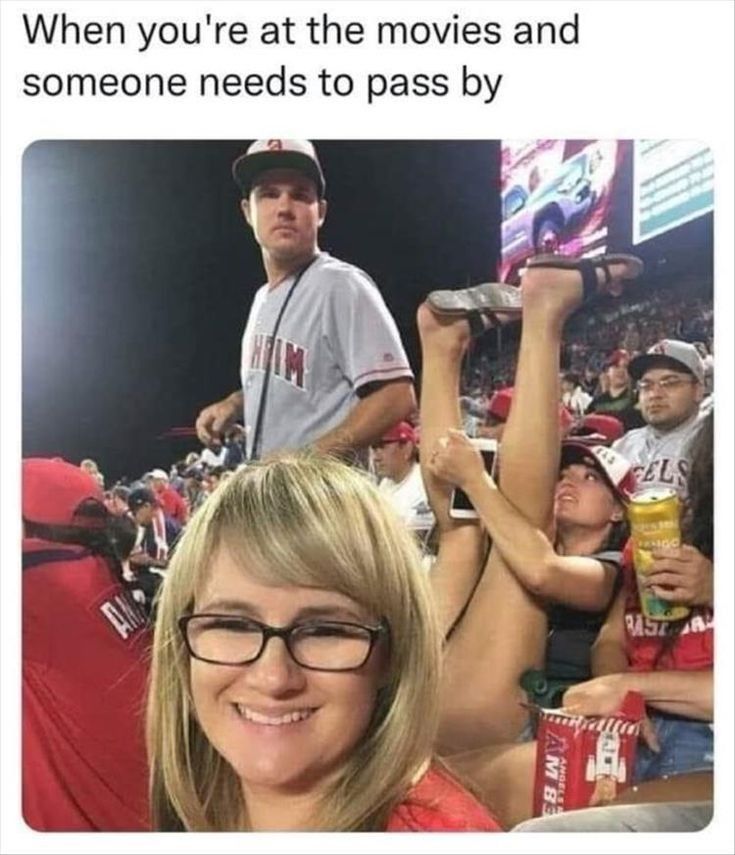 When youre at the movies