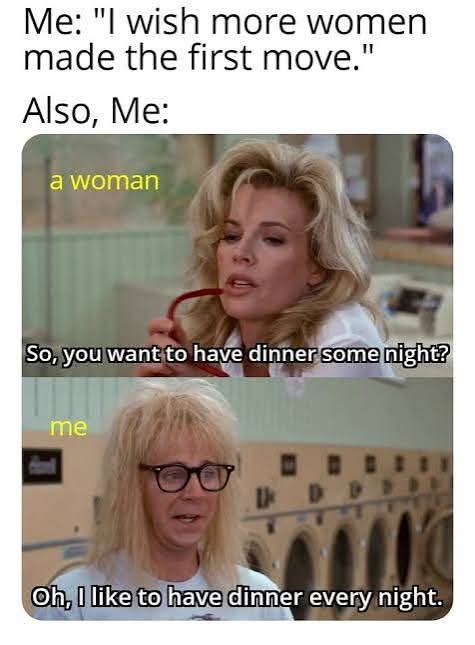 Woman made the first move