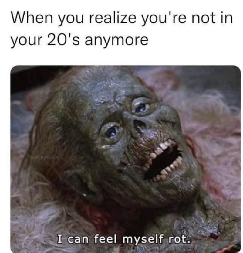 Youre. ot in your 20s