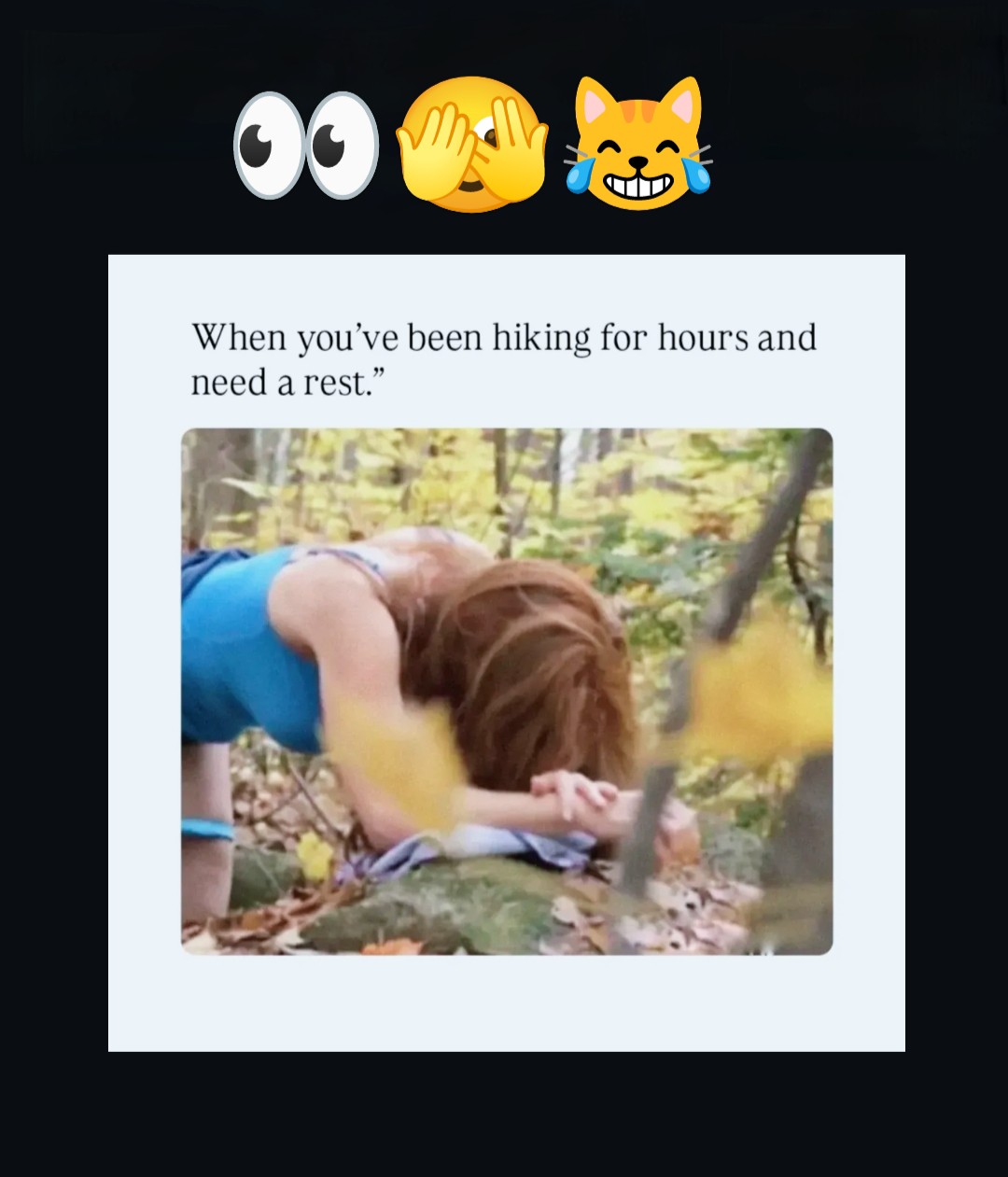 en youve been hiking