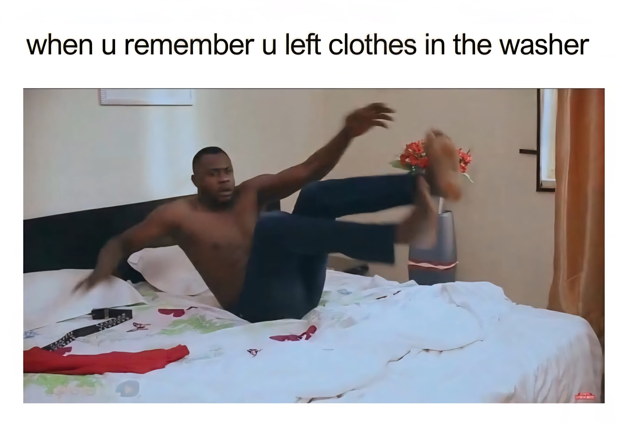 left clothes in washer