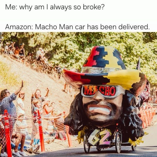 macho man car has been deliverd