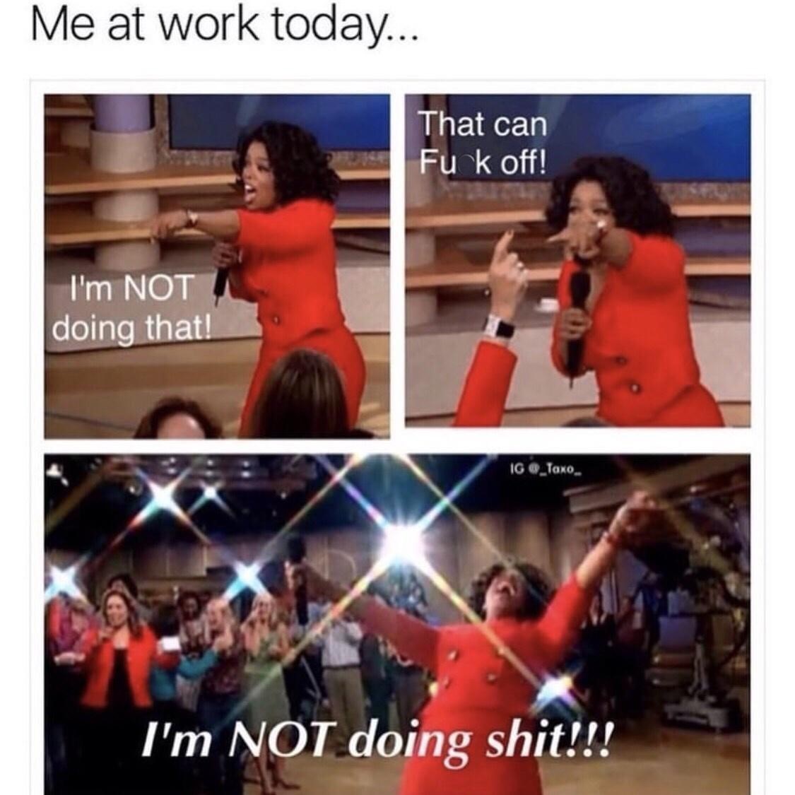 me at work