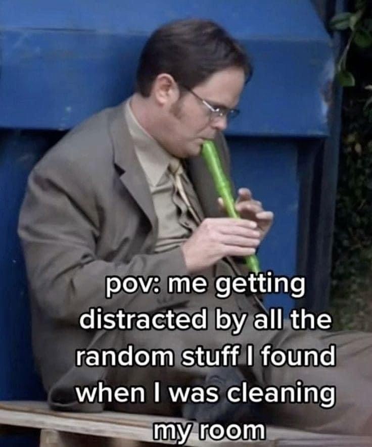 me getting distracted