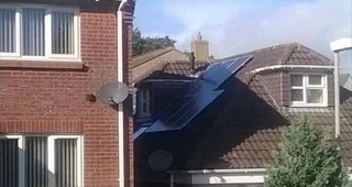 solar panels are set, boss