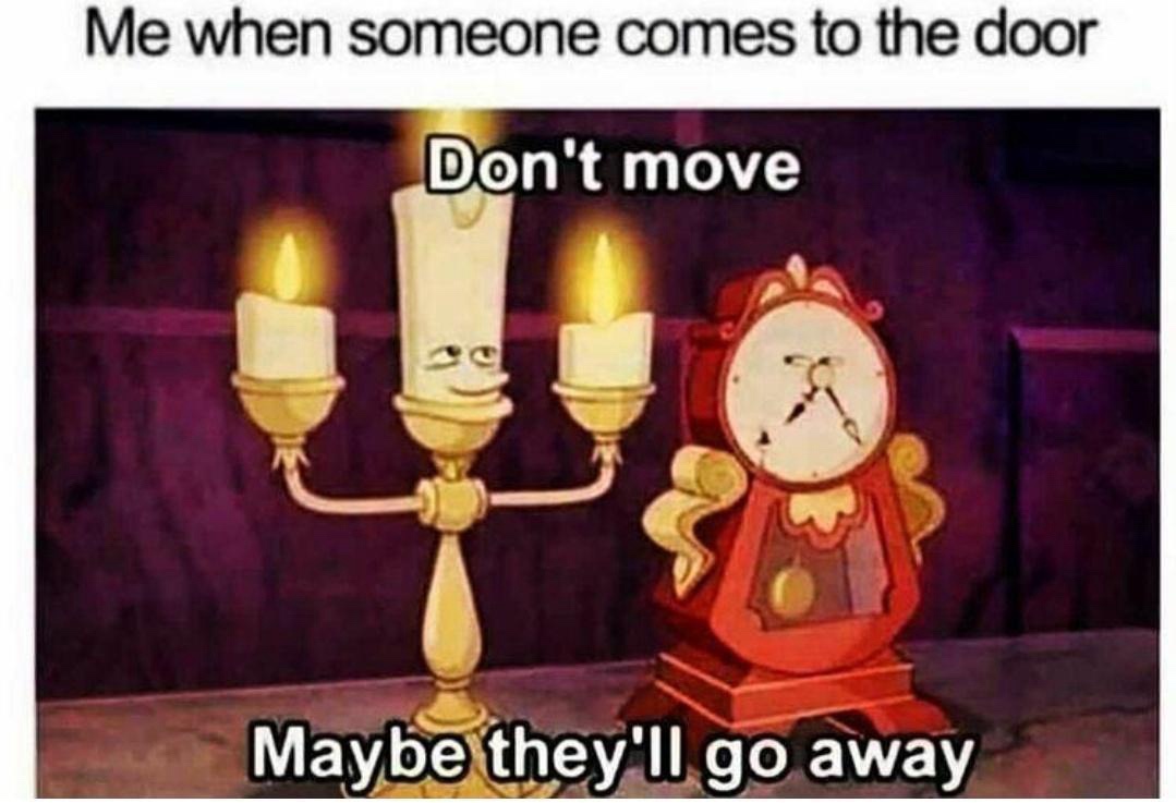 some one comes at door