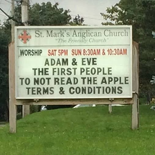 40 Church Signs that Deliver Heavenly Humor 41 the first people