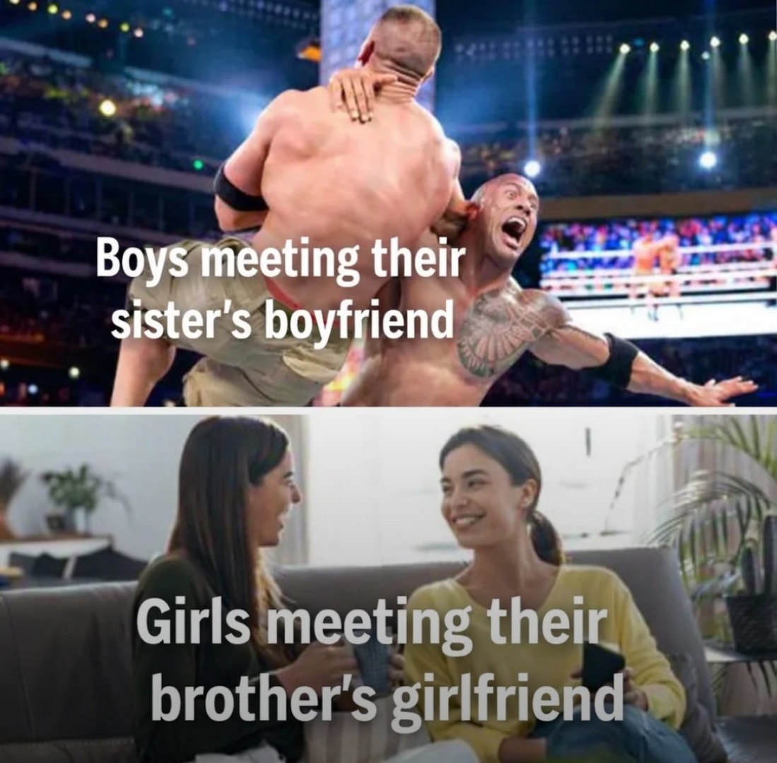 20 Memes Relatable in Ways That Raise Questions 5 Boys meeting vs girls meeting