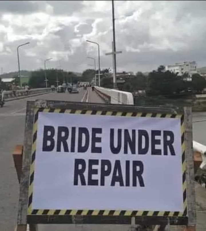 Bride under repair