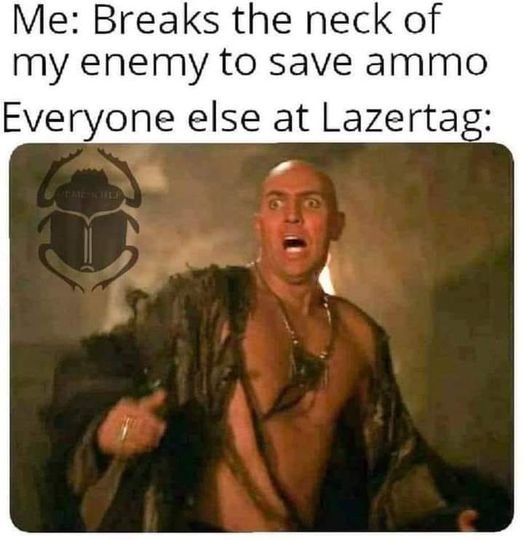 Everyone else at lazertag