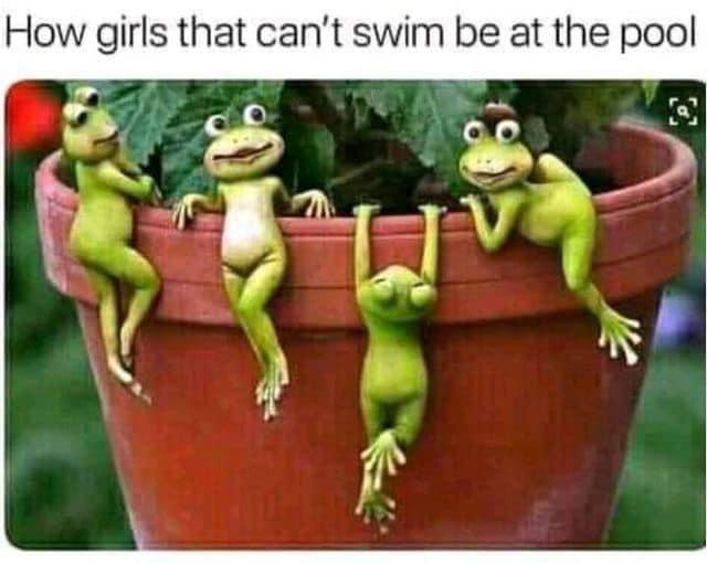 Girls that cant swim
