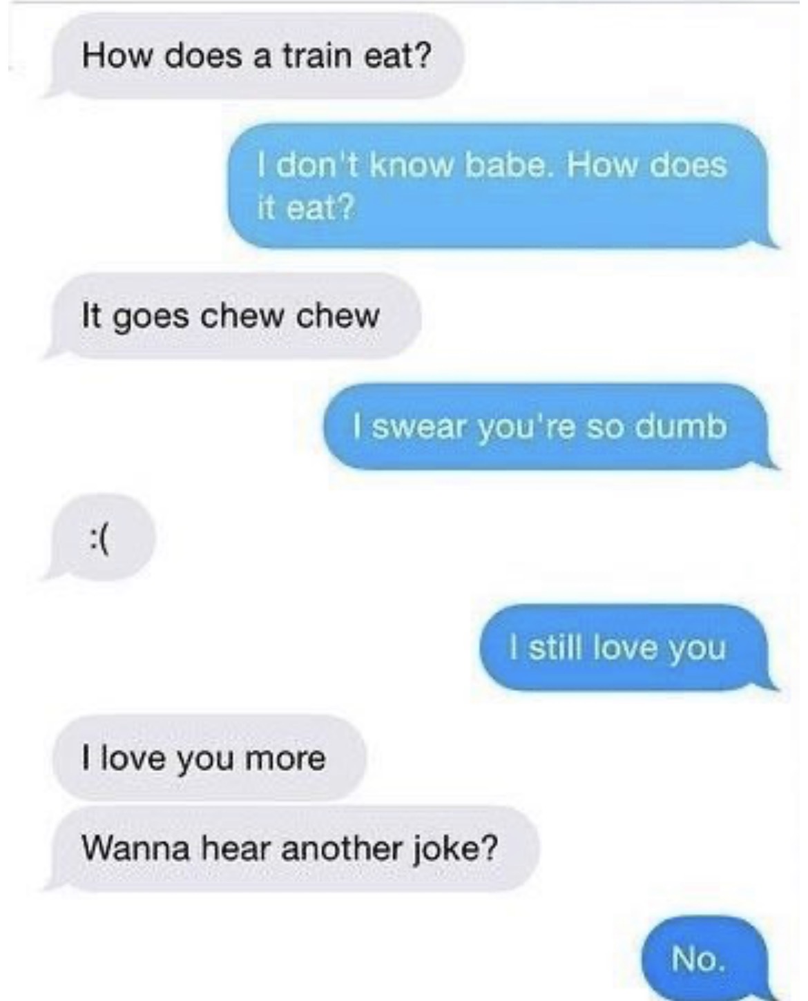 How does a train eat