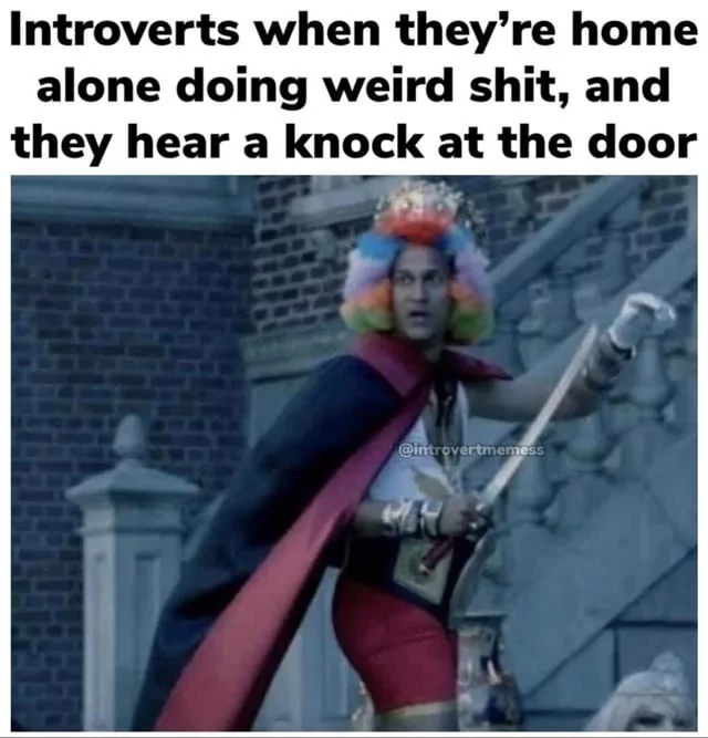 Top 40 Introvert Memes That Every Introverted Soul Will Relate To 40 Introverts when they are home alone