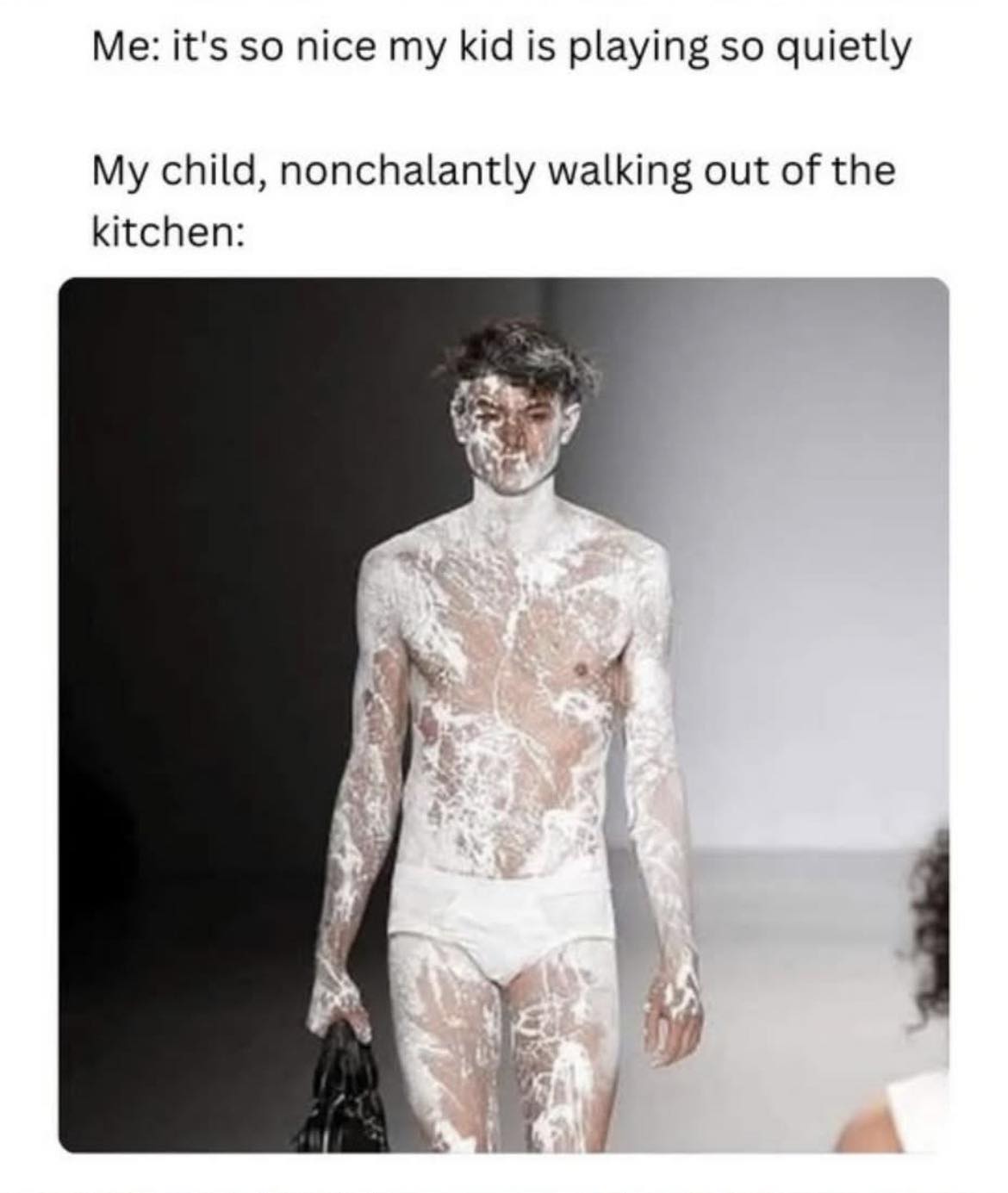 Kid is playing so quietly