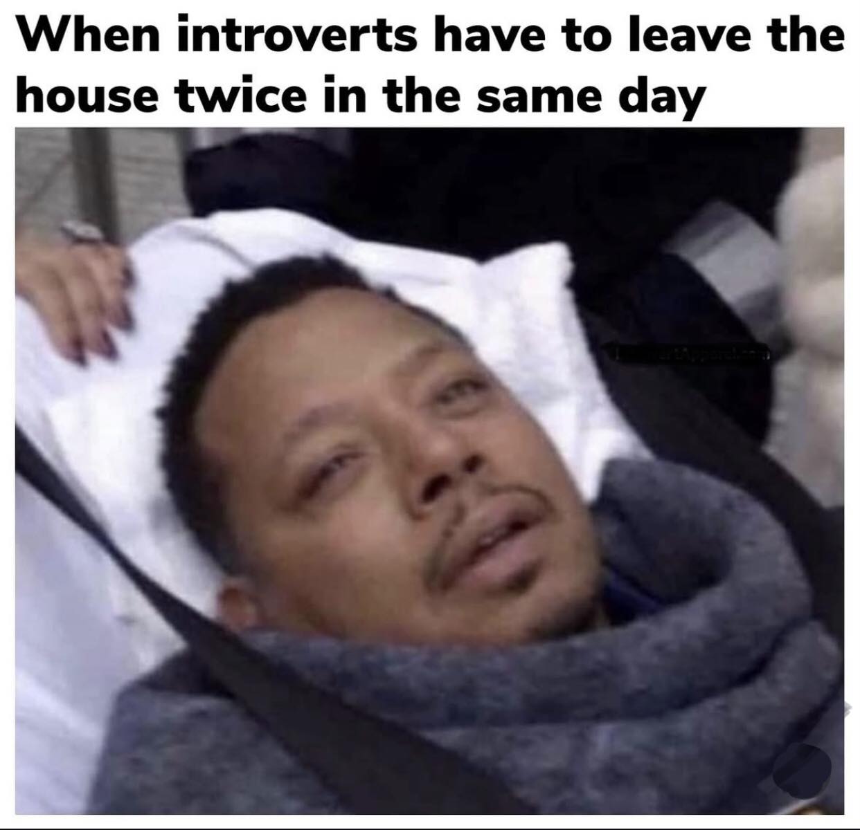 Leave the house twice