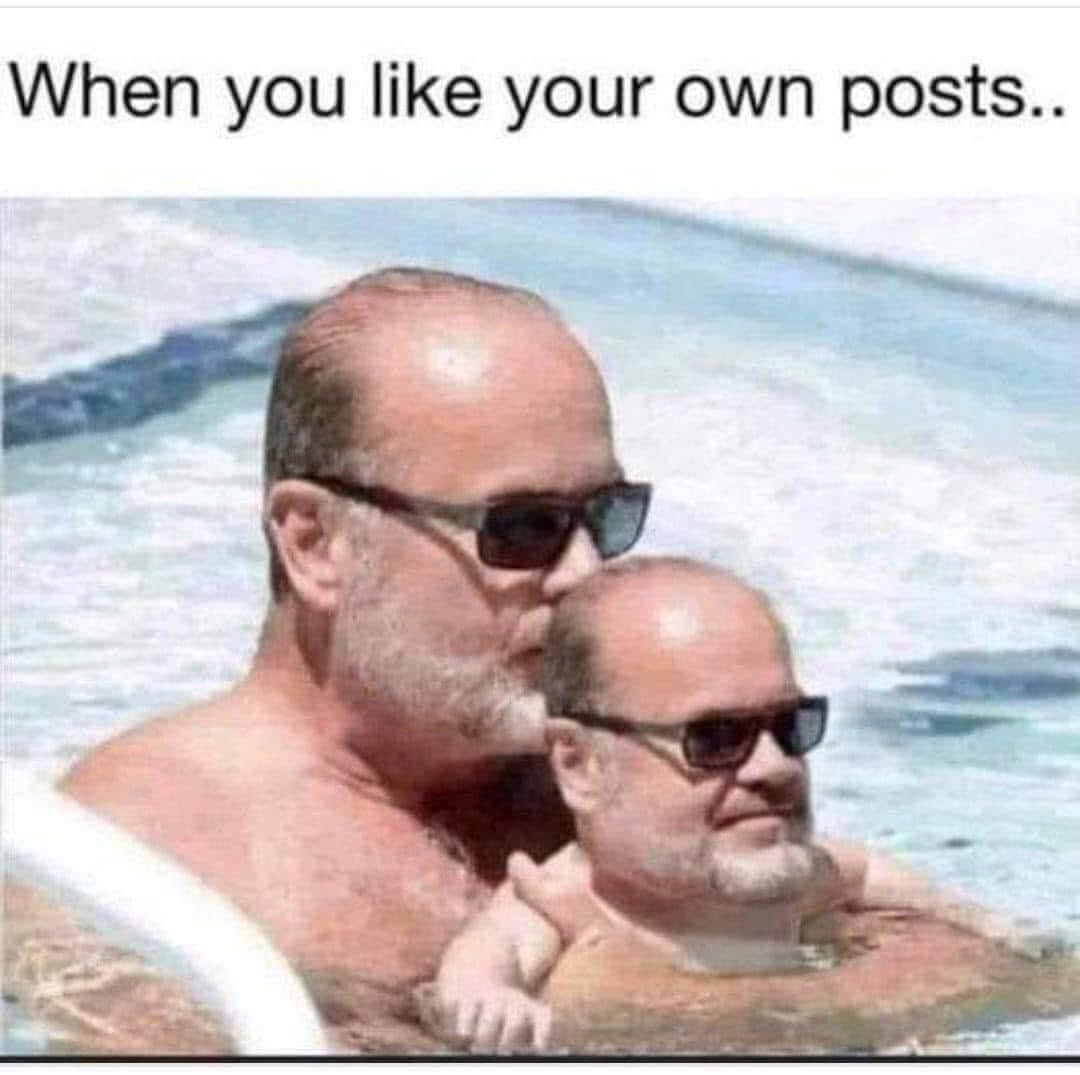 Like your own post