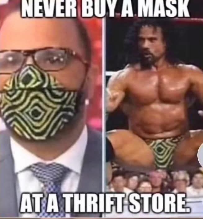Never buys a mask