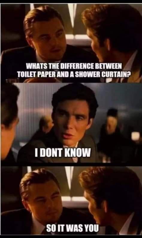 Shower curtains and paper towel