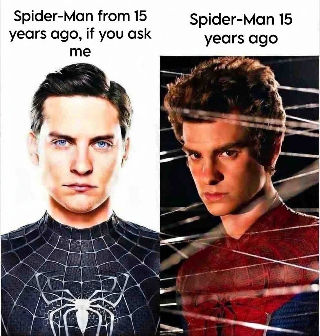 Spiderman 15 yeats ago