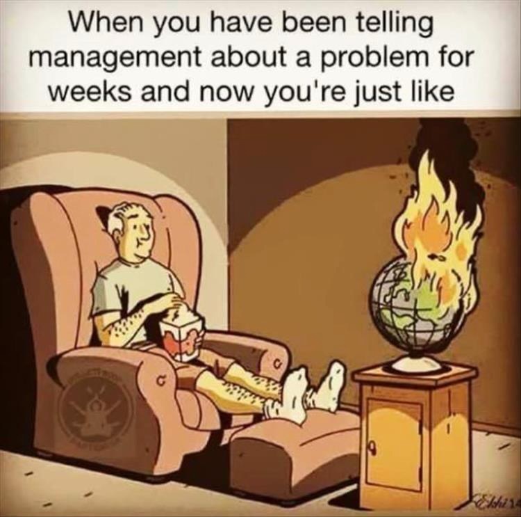 Telling management about a problem