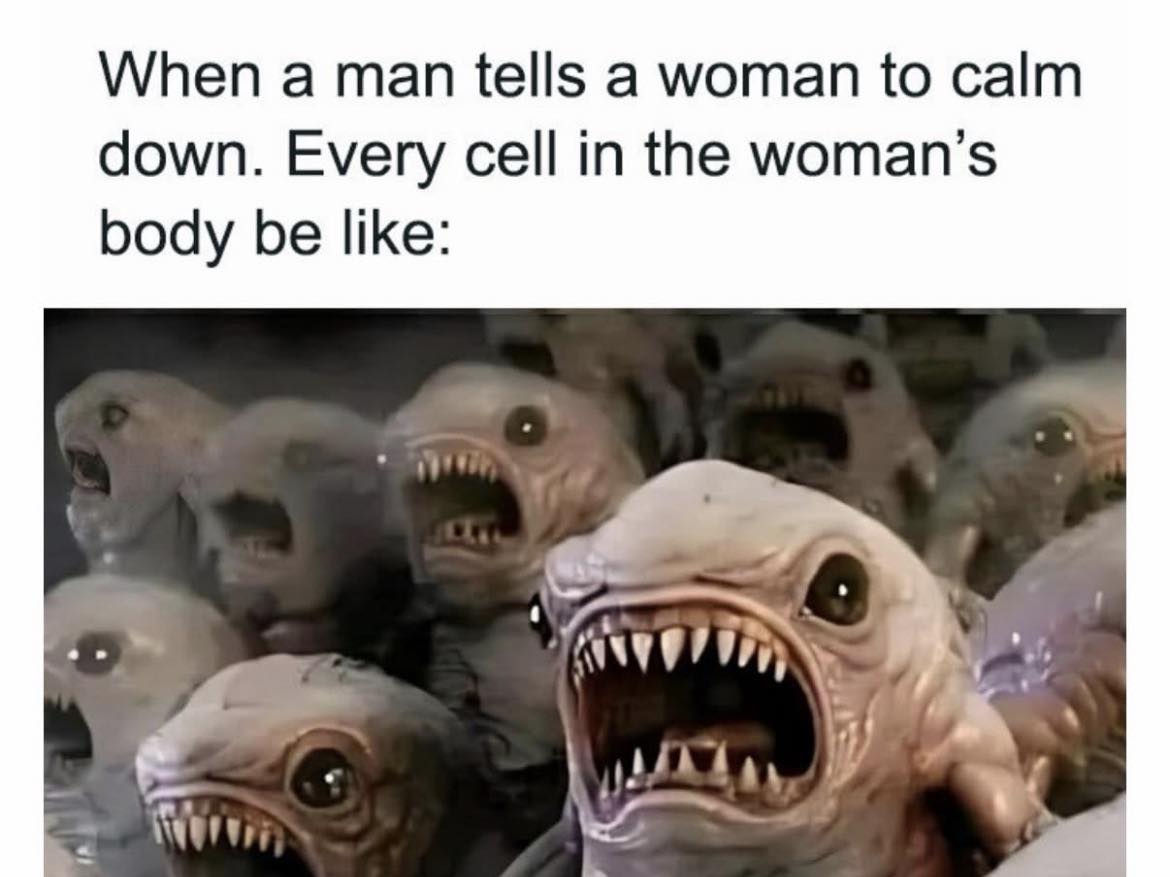 When a man teels a woman